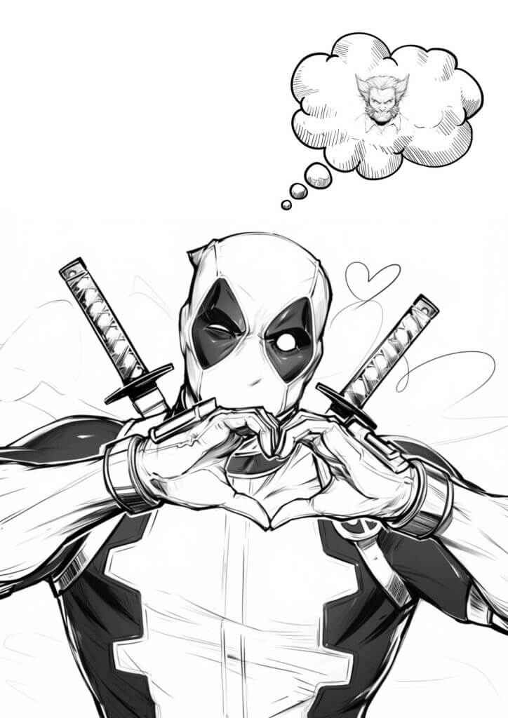 Deadpool Ausmalbilder 429
