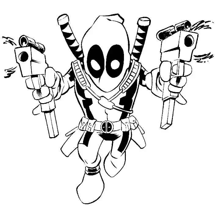 Deadpool Ausmalbilder 556