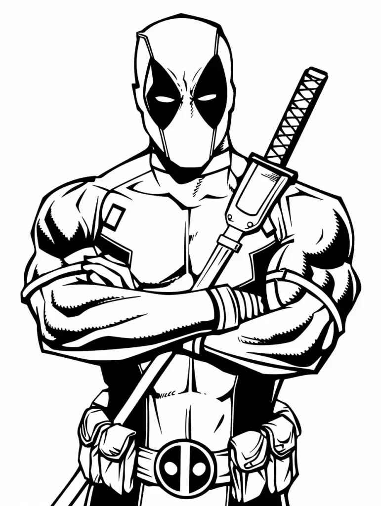 Deadpool Ausmalbilder 605