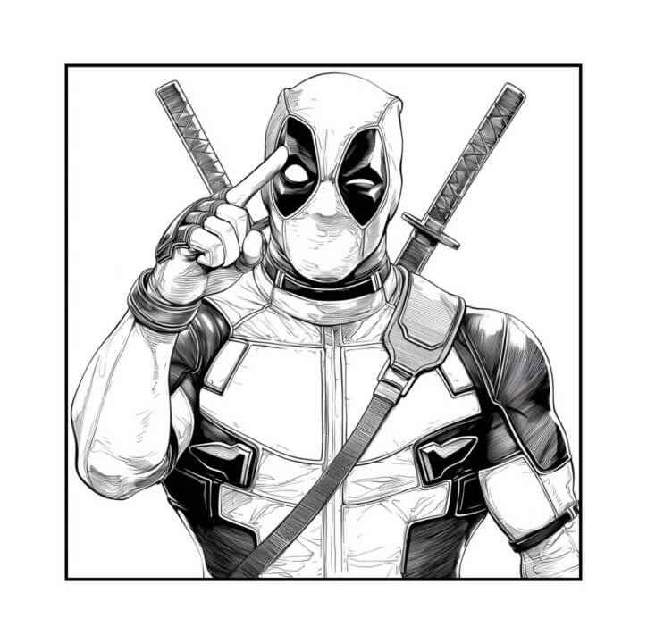Deadpool Ausmalbilder 627