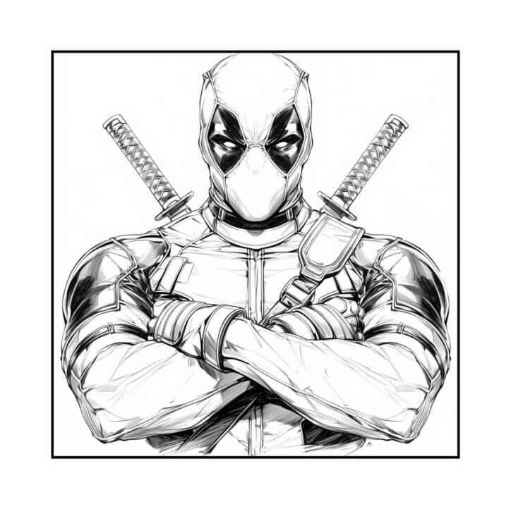 Deadpool Ausmalbilder 654