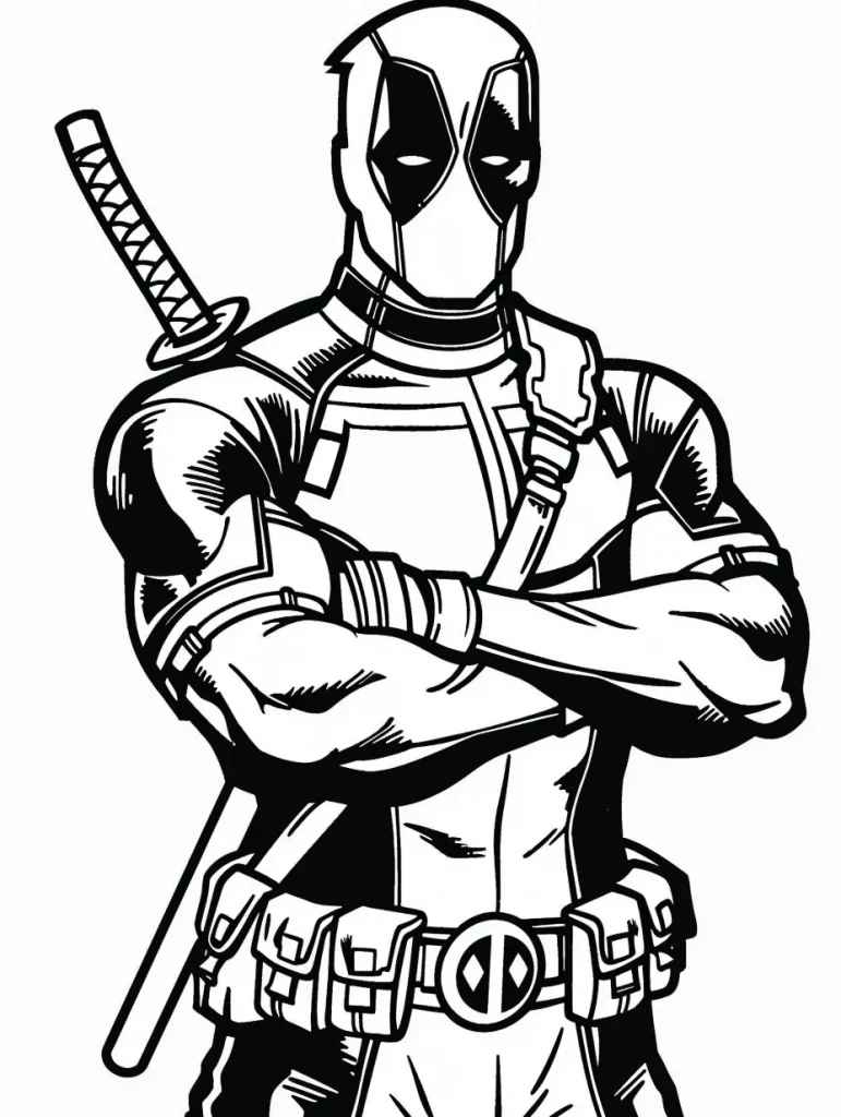 Deadpool Ausmalbilder 796