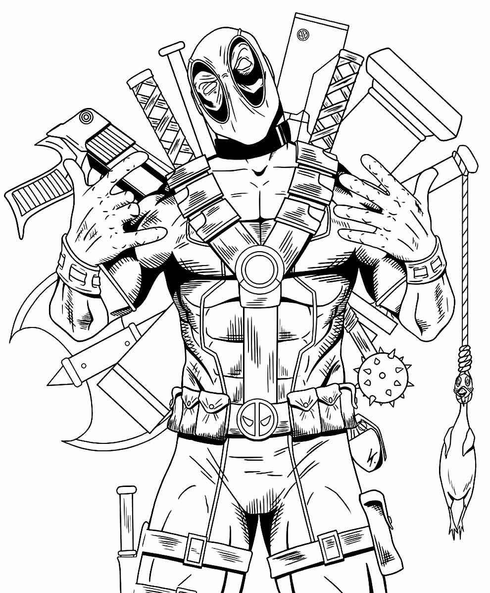 Deadpool Ausmalbilder 856