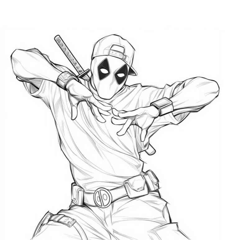 Deadpool Ausmalbilder 865