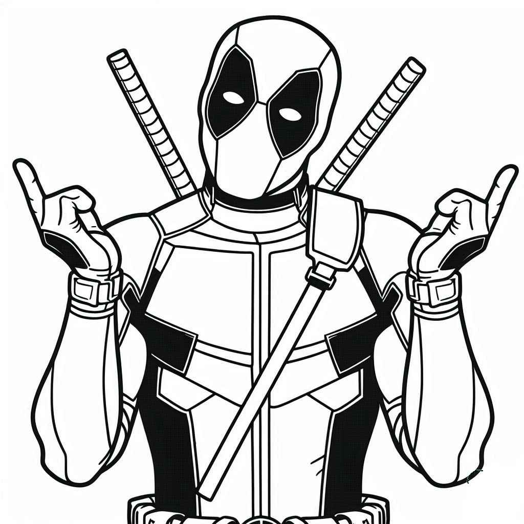 Deadpool Ausmalbilder 947