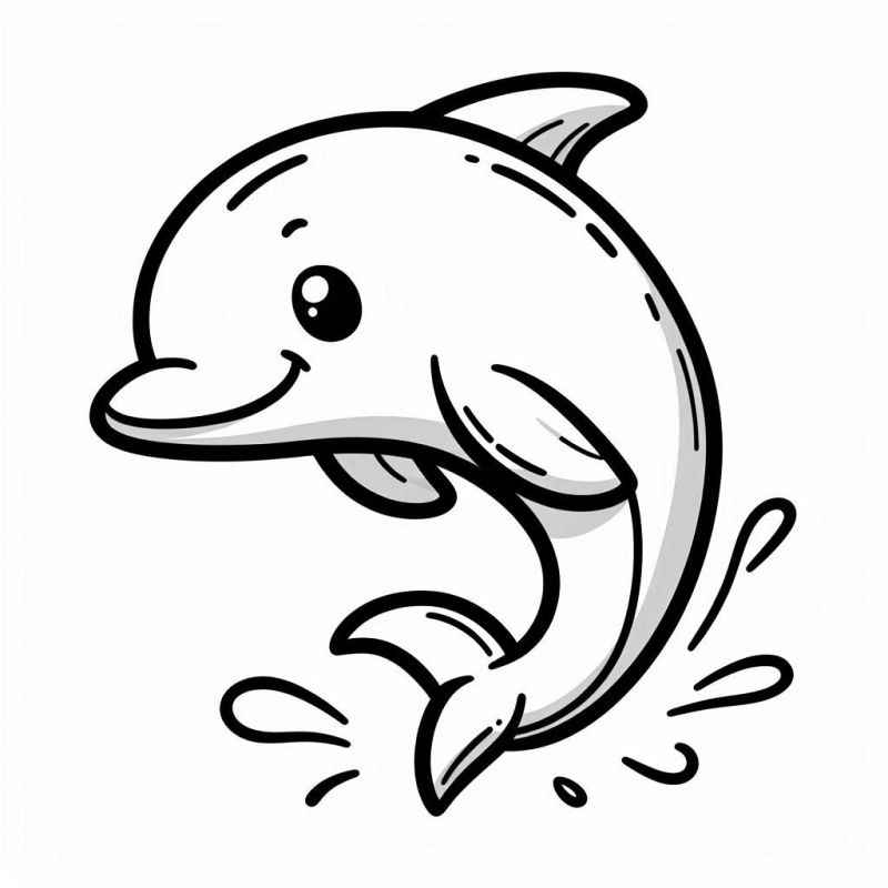Delfine Ausmalbilder 061