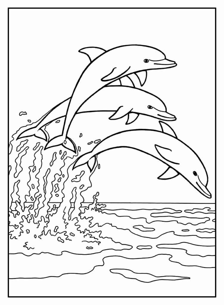 Delfine Ausmalbilder 710