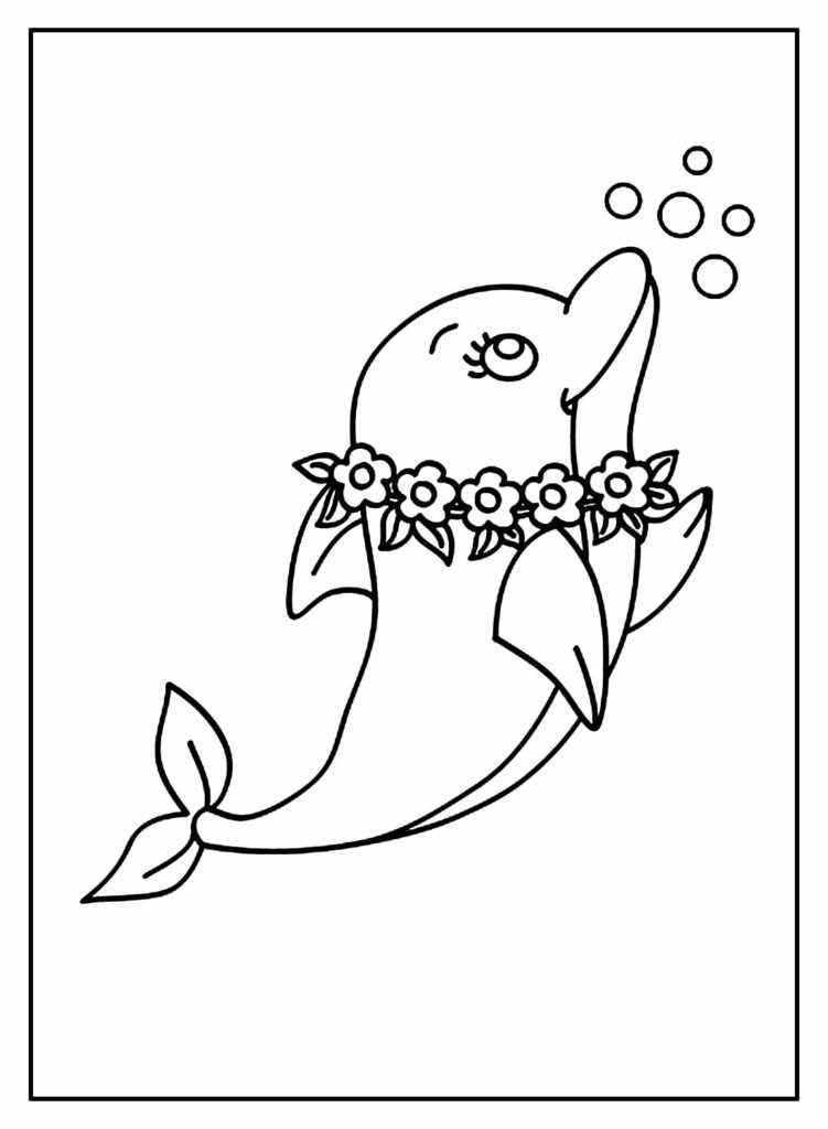 Delfine Ausmalbilder 755