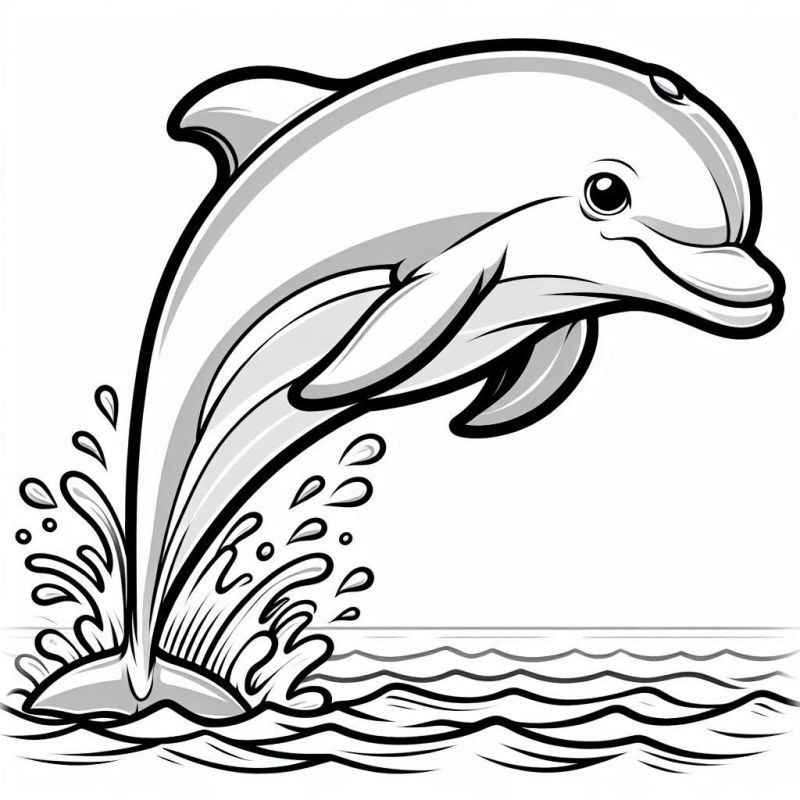 Delfine Ausmalbilder 798