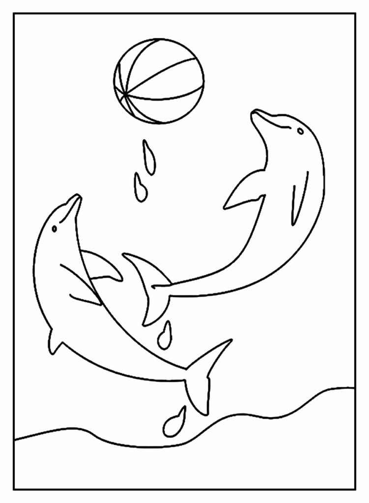Delfine Ausmalbilder 915