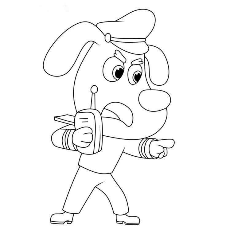 Detektiv Labrador Ausmalbilder 043