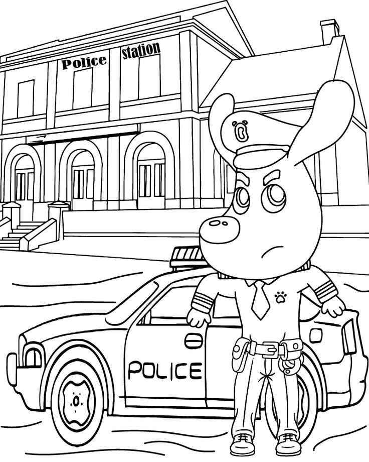 Detektiv Labrador Ausmalbilder 095