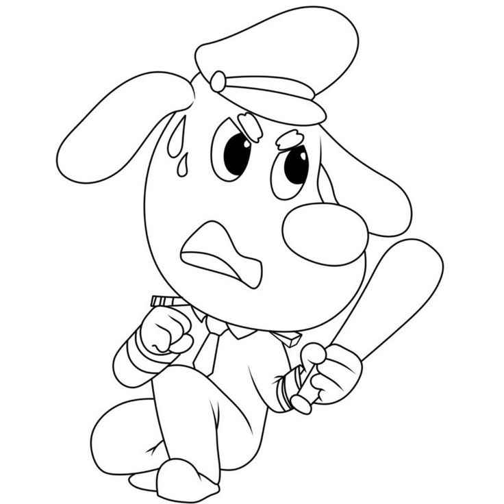 Detektiv Labrador Ausmalbilder 450