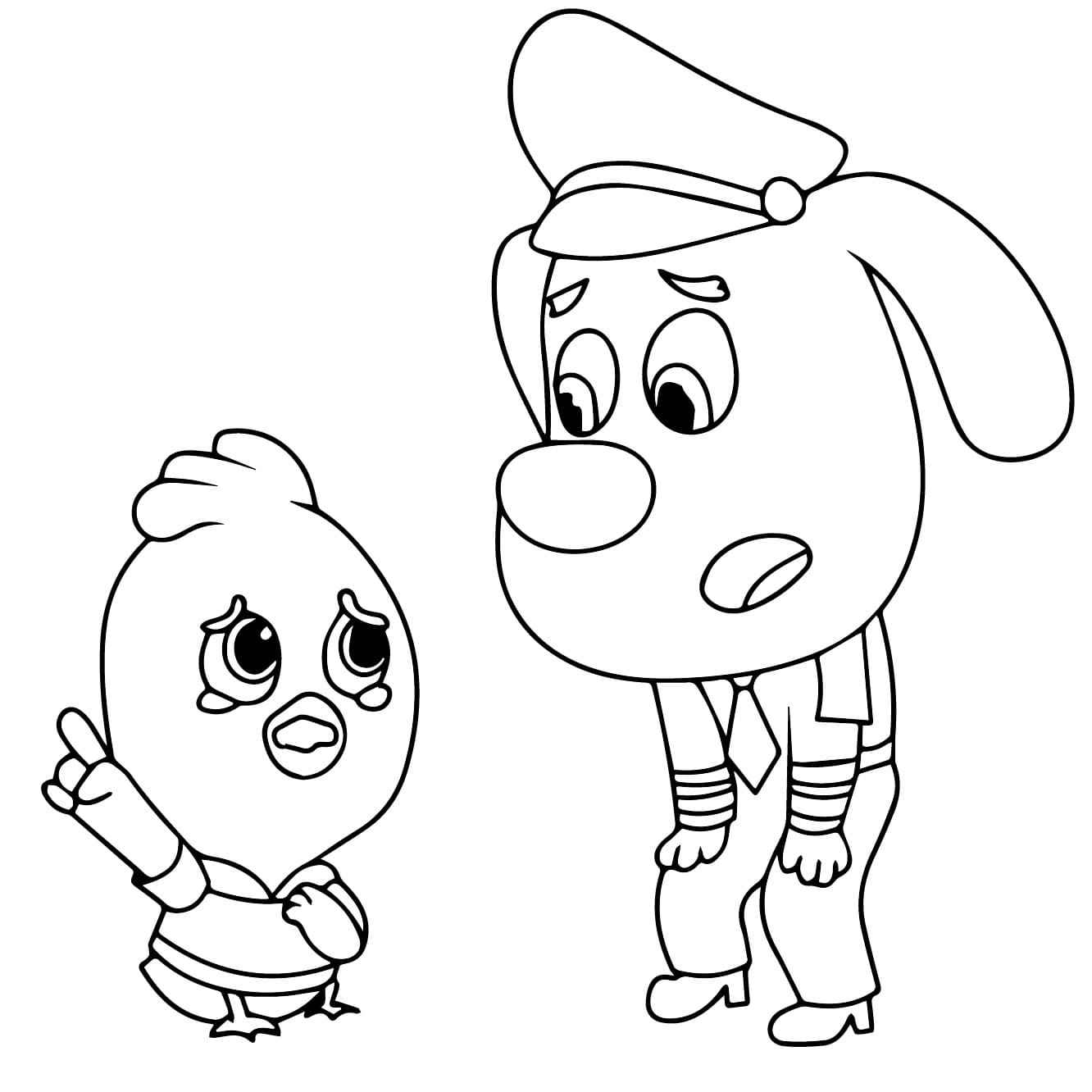 Detektiv Labrador Ausmalbilder 745