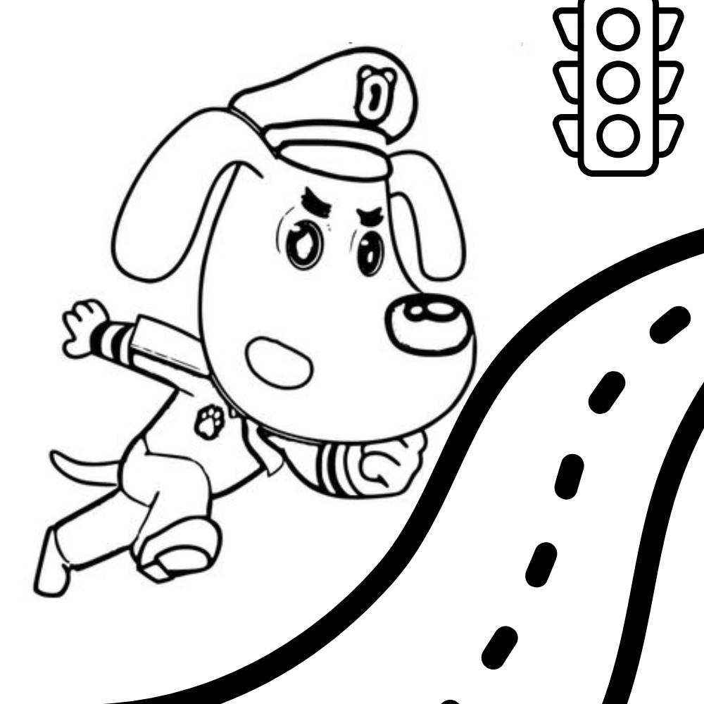 Detektiv Labrador Ausmalbilder 982