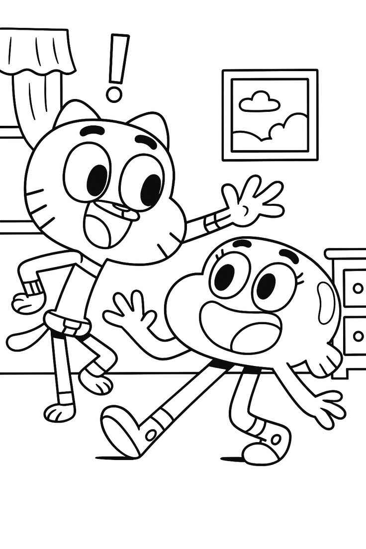 Die fantastische Welt von Gumball Ausmalbilder 480
