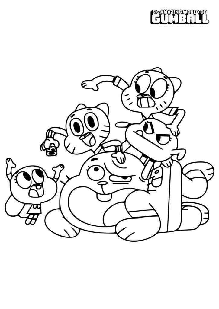 Die fantastische Welt von Gumball Ausmalbilder 549