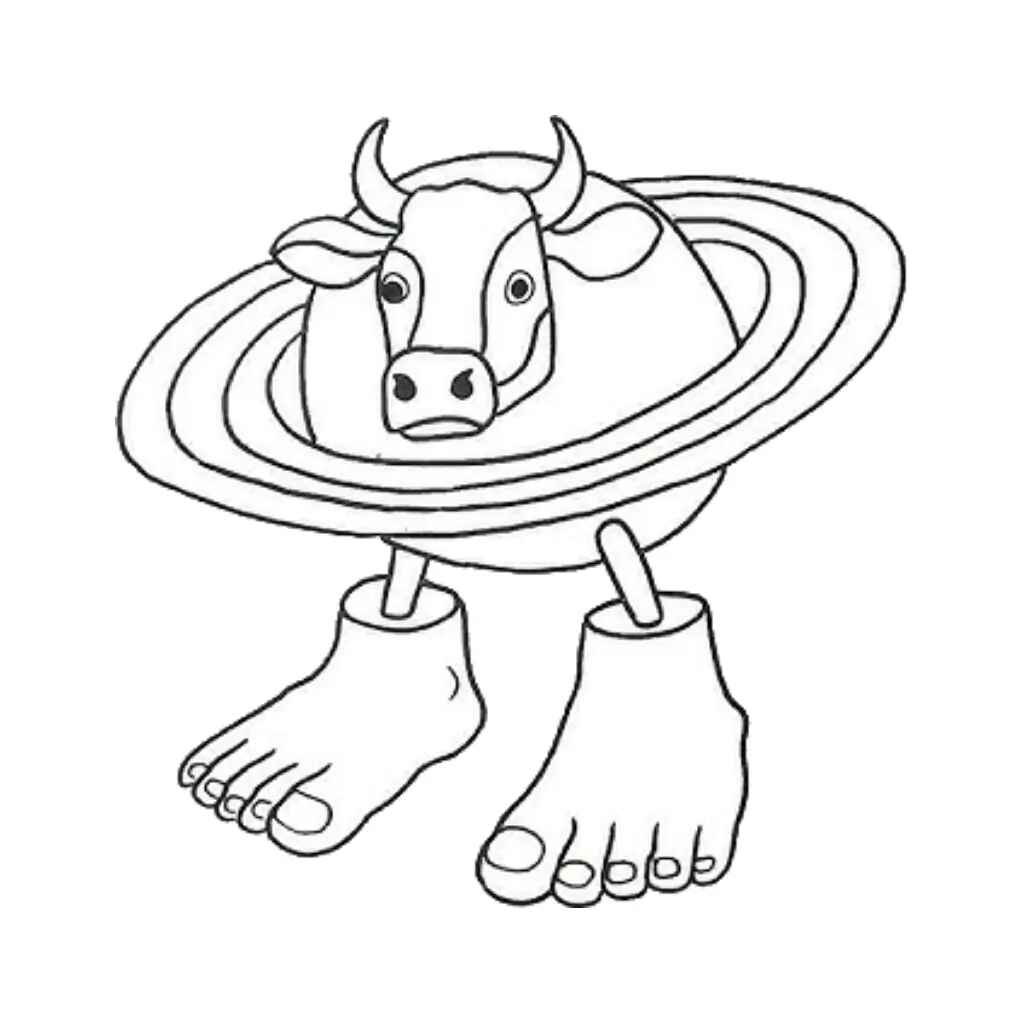 Die Kuh Saturn Saturnita Ausmalbilder 128
