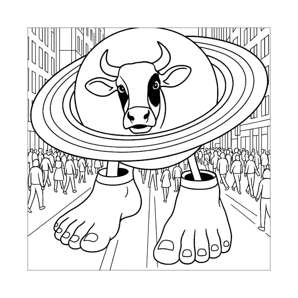 Die Kuh Saturn Saturnita Ausmalbilder 511