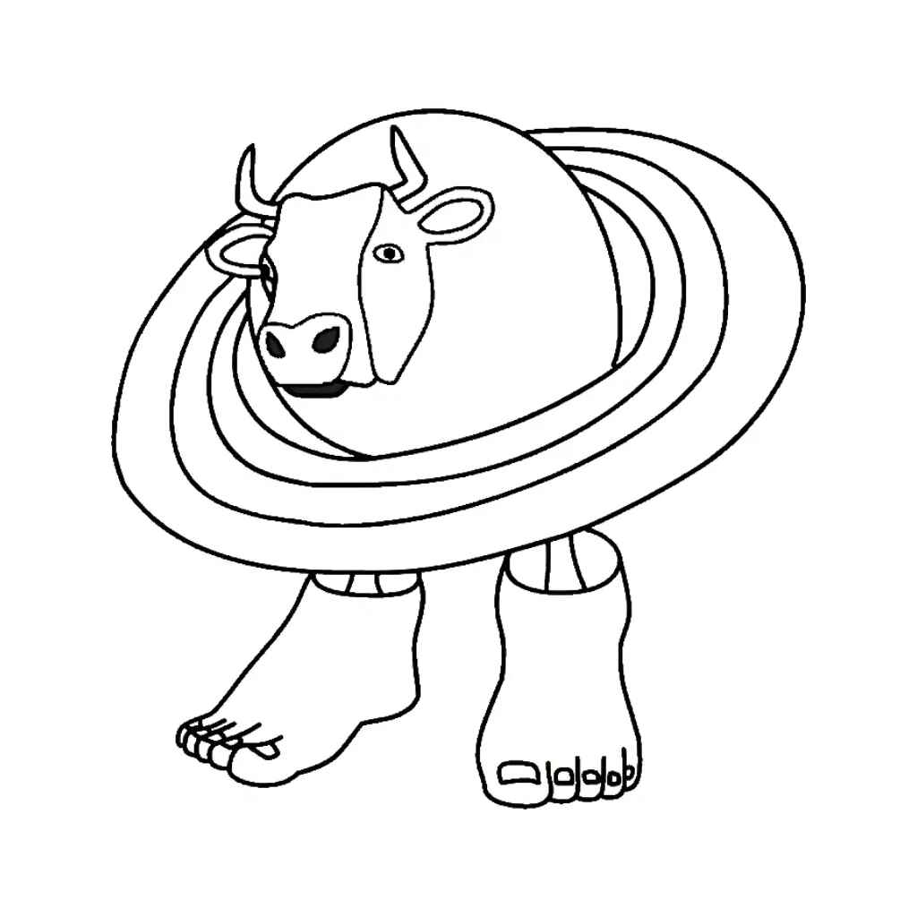 Die Kuh Saturn Saturnita Ausmalbilder 667