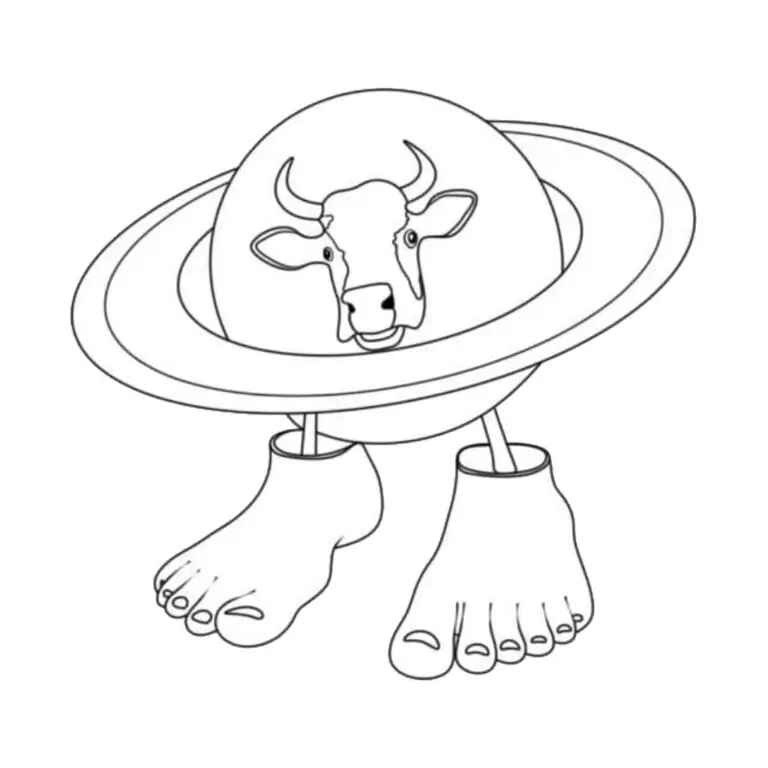 Die Kuh Saturn Saturnita Ausmalbilder 836