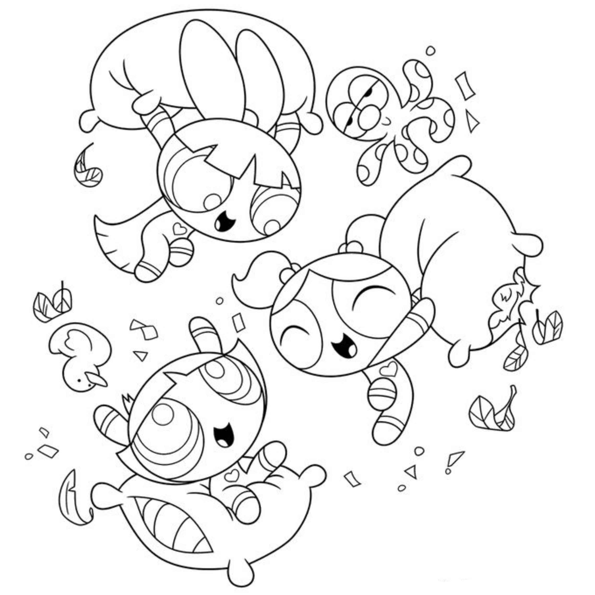 Die Powerpuff Girls Ausmalbilder 079