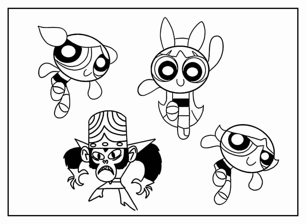 Die Powerpuff Girls Ausmalbilder 085