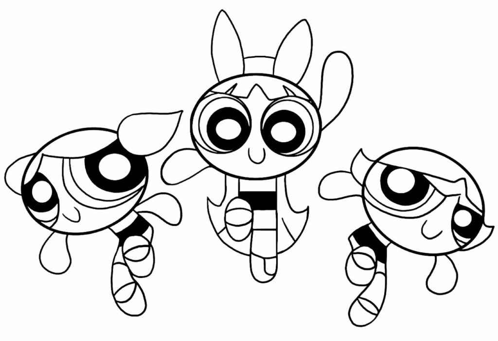 Die Powerpuff Girls Ausmalbilder 700