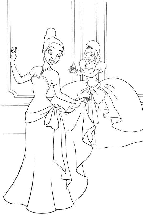 Die Prinzessin und der Frosch Ausmalbilder 047