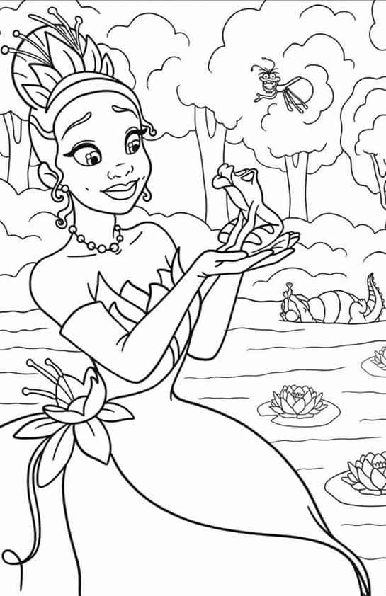 Die Prinzessin und der Frosch Ausmalbilder 630