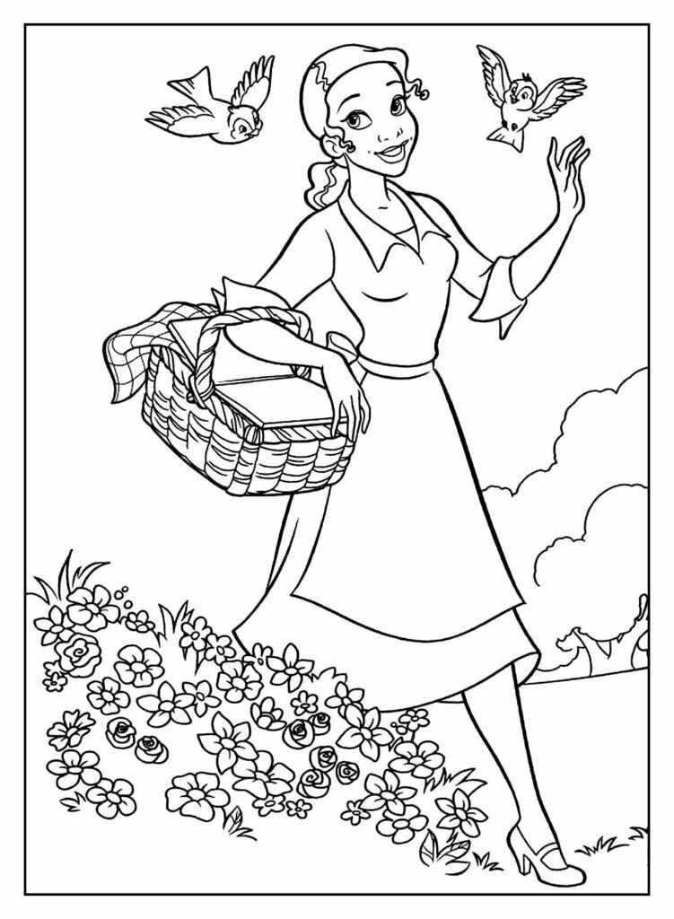 Die Prinzessin und der Frosch Ausmalbilder 816