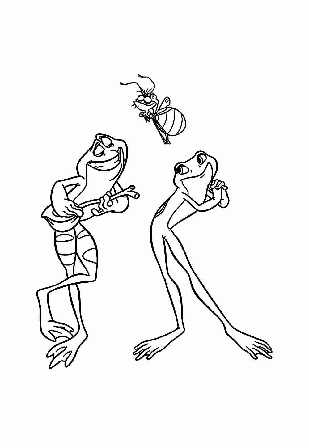 Die Prinzessin und der Frosch Ausmalbilder 828