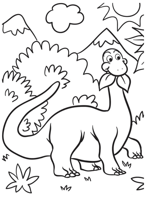 Dinosaurier Ausmalbilder 090