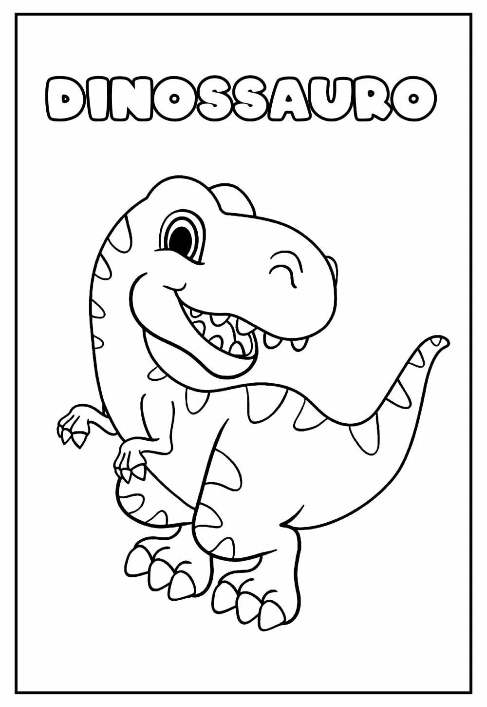 Dinosaurier Ausmalbilder 341