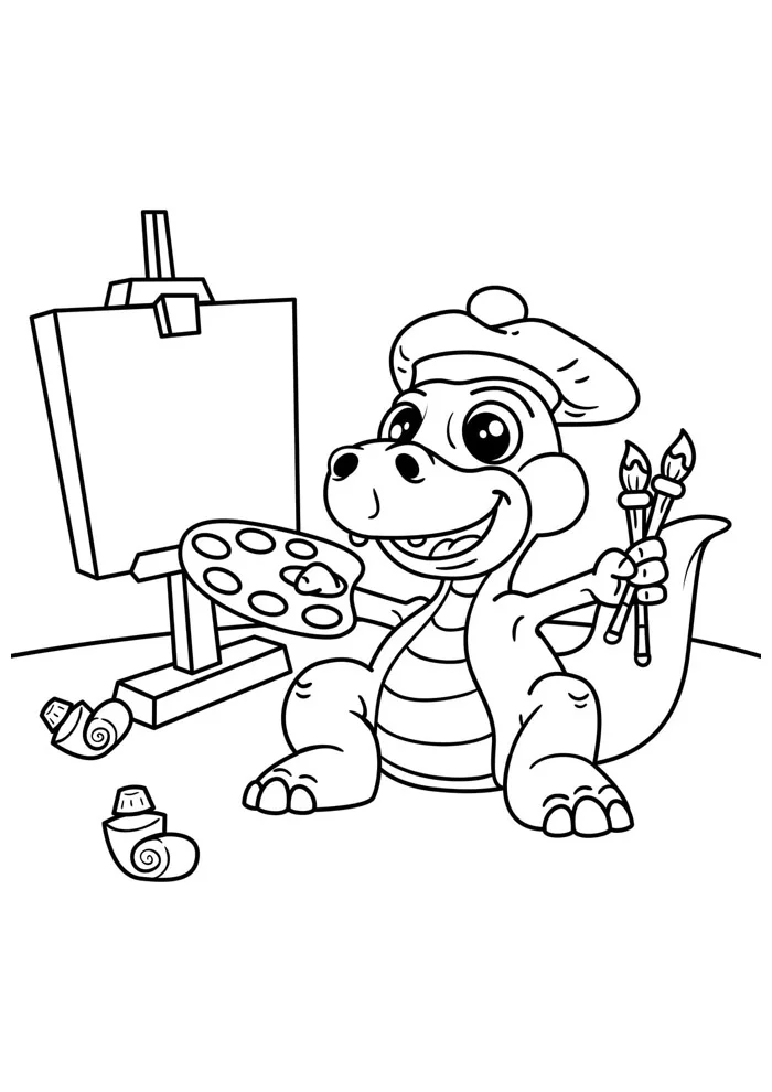 Dinosaurier Ausmalbilder 406