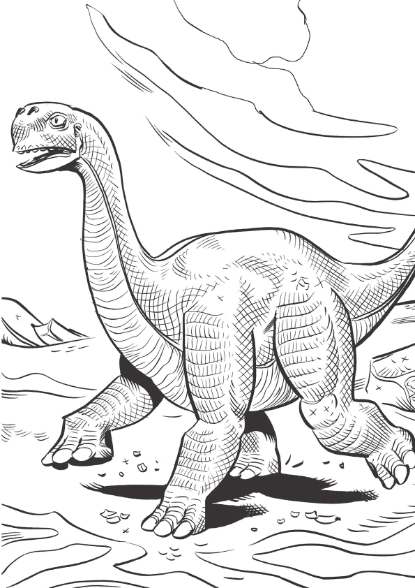 Dinosaurier Ausmalbilder 459