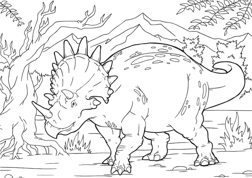 Dinosaurier Ausmalbilder 560