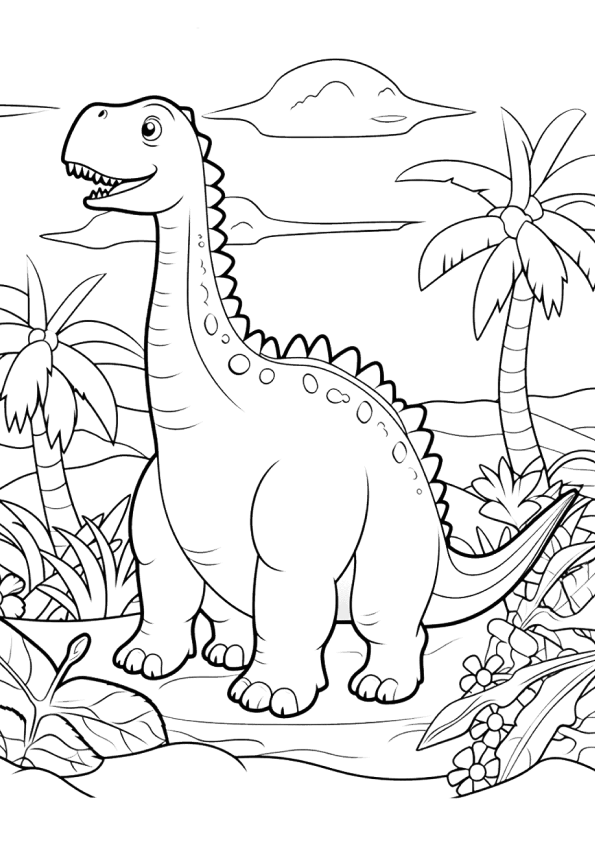 Dinosaurier Ausmalbilder 979