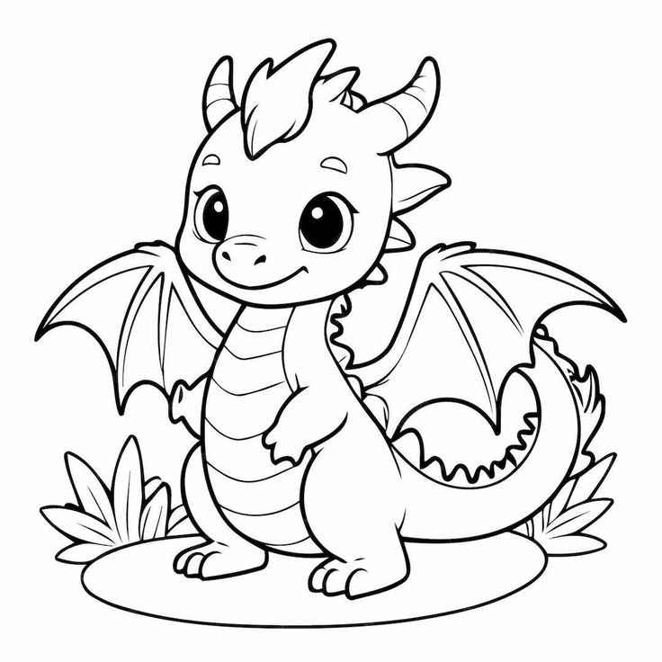 Drache Ausmalbilder 005