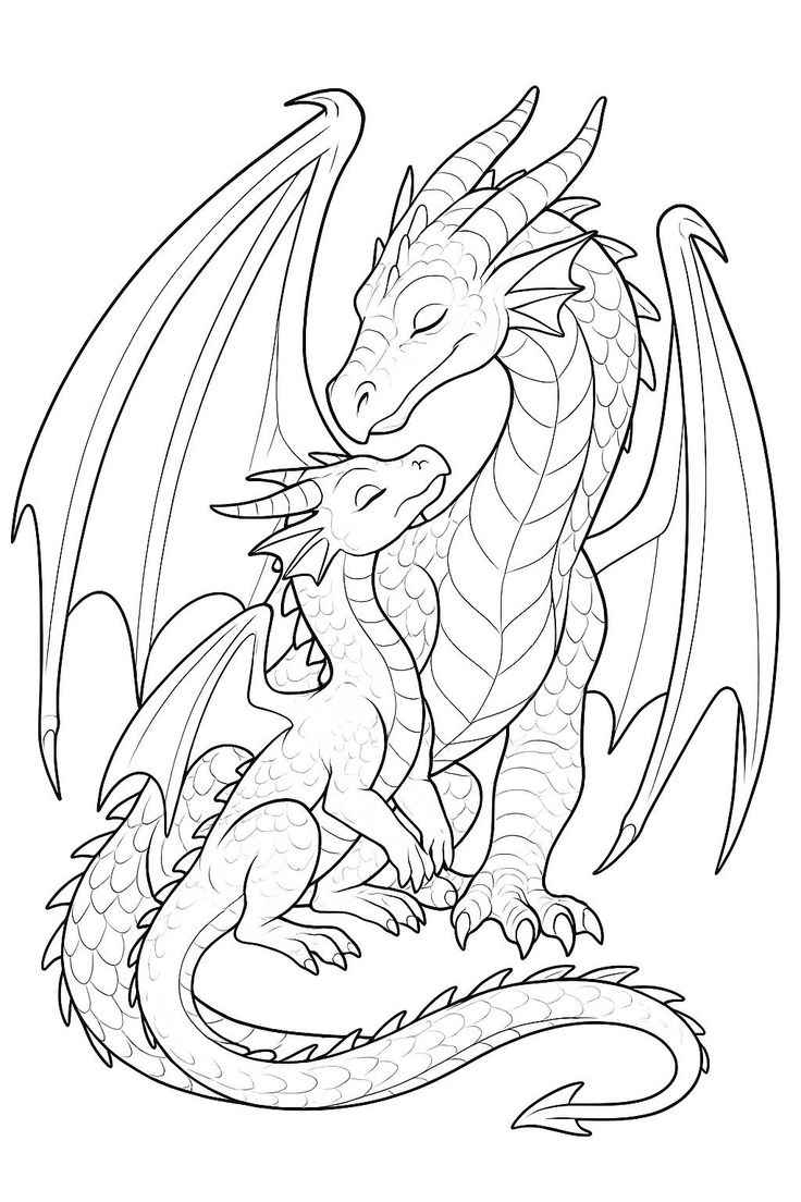 Drache Ausmalbilder 099