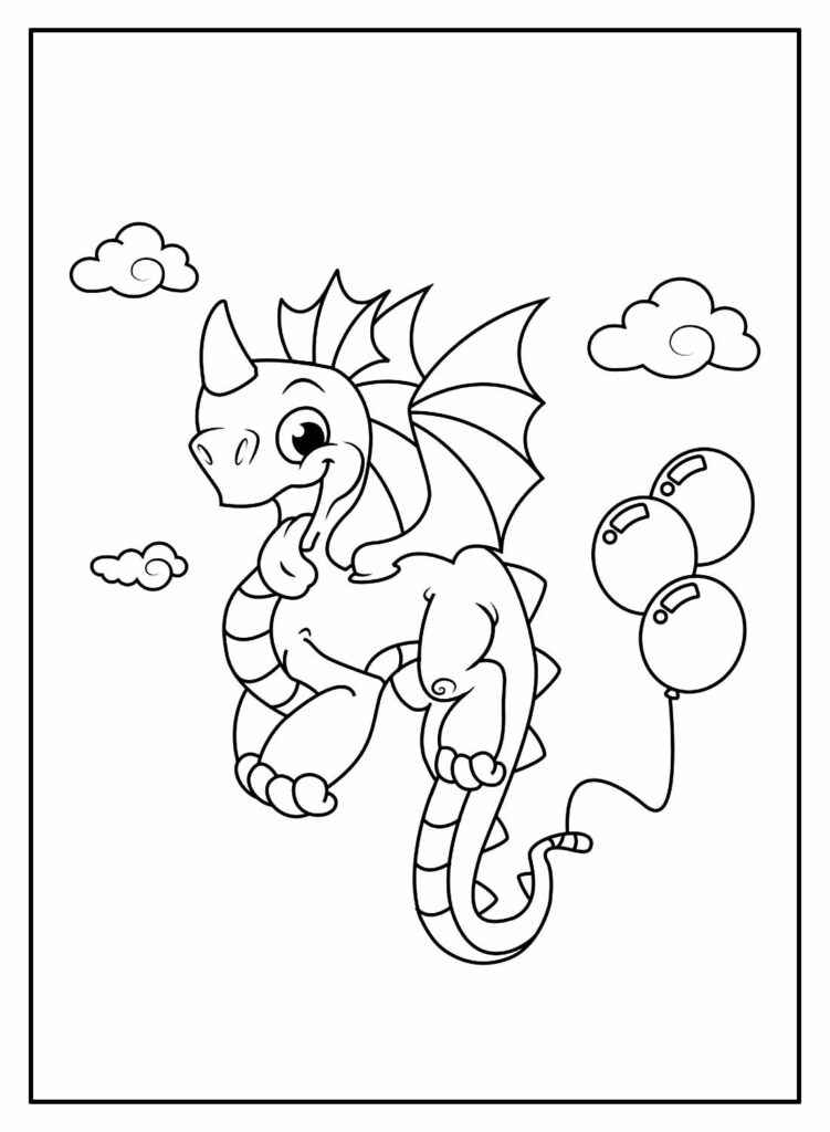 Drache Ausmalbilder 123