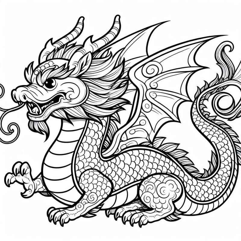 Drache Ausmalbilder 484