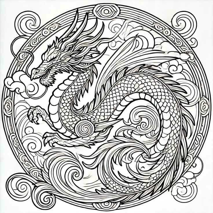 Drache Ausmalbilder 550