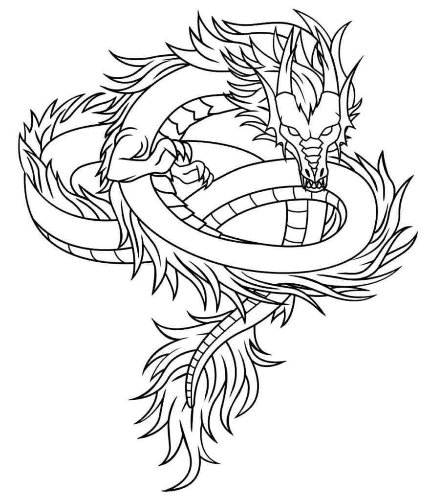 Drache Ausmalbilder 642