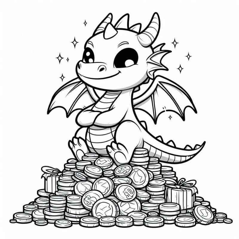 Drache Ausmalbilder 689