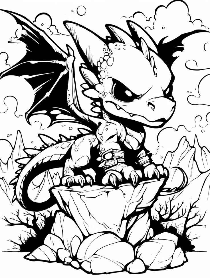 Drache Ausmalbilder 944