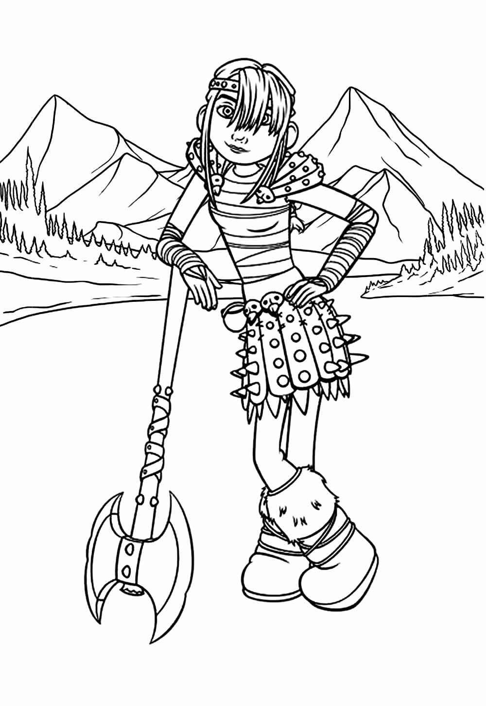 Drachenzähmen leicht gemacht Ausmalbilder 772