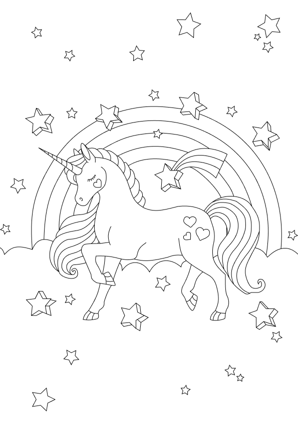 Einhorn Ausmalbilder 102