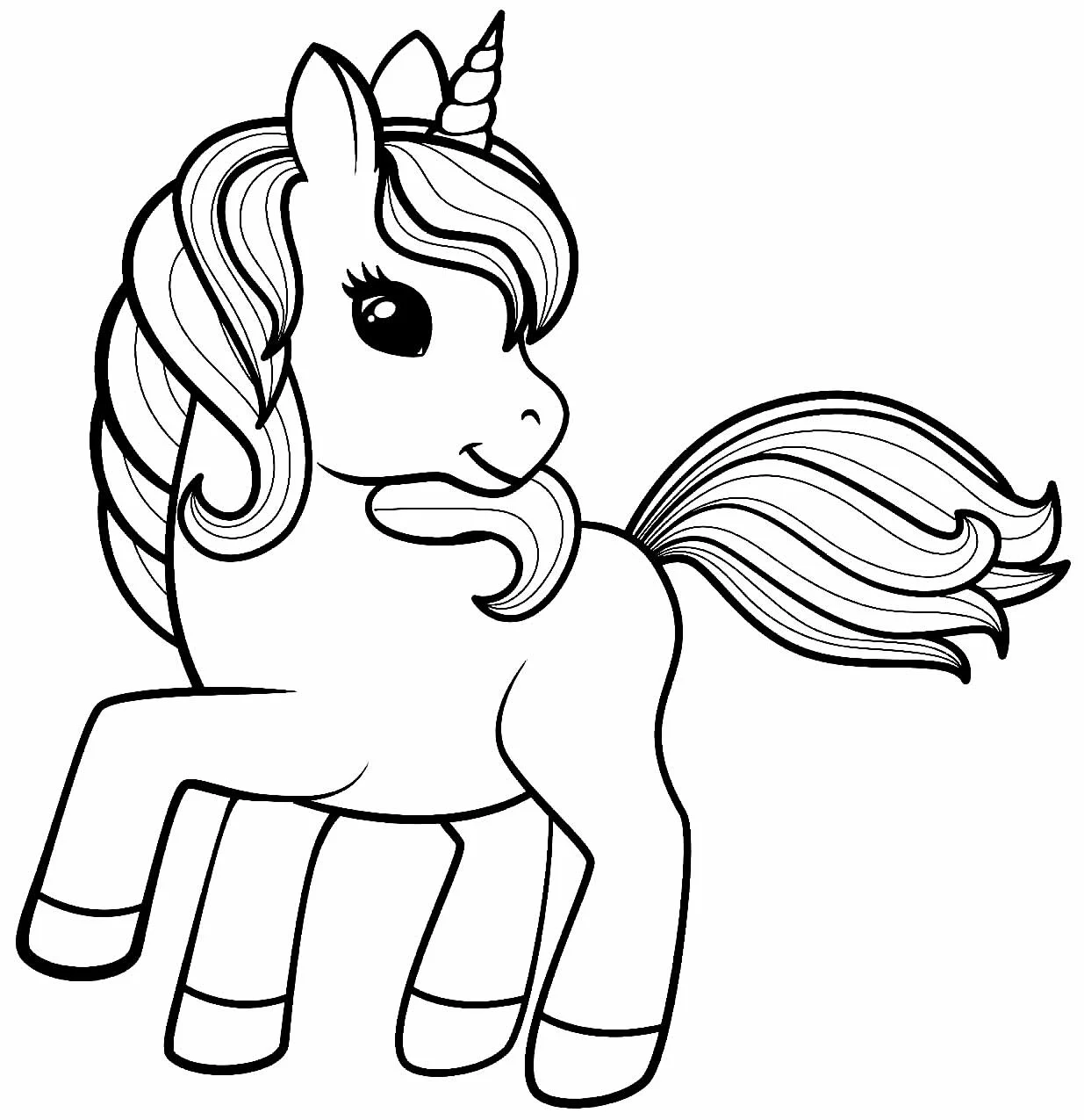 Einhorn Ausmalbilder 363