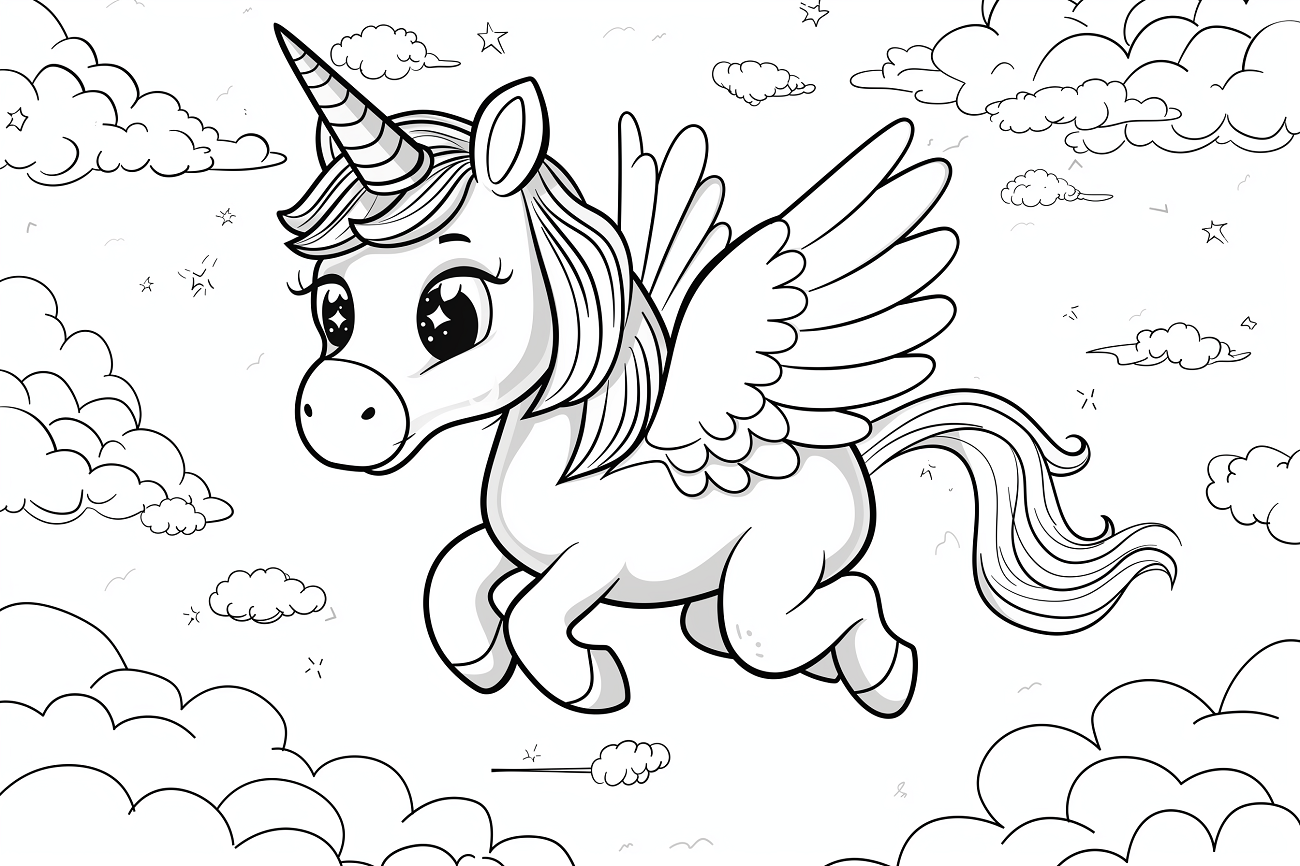 Einhorn Ausmalbilder 539